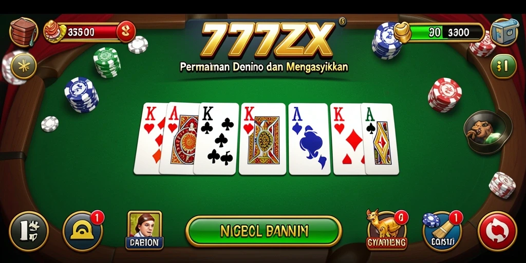 Screenshot gameplay 777ZX yang menunjukkan keseruan permainan Domino.