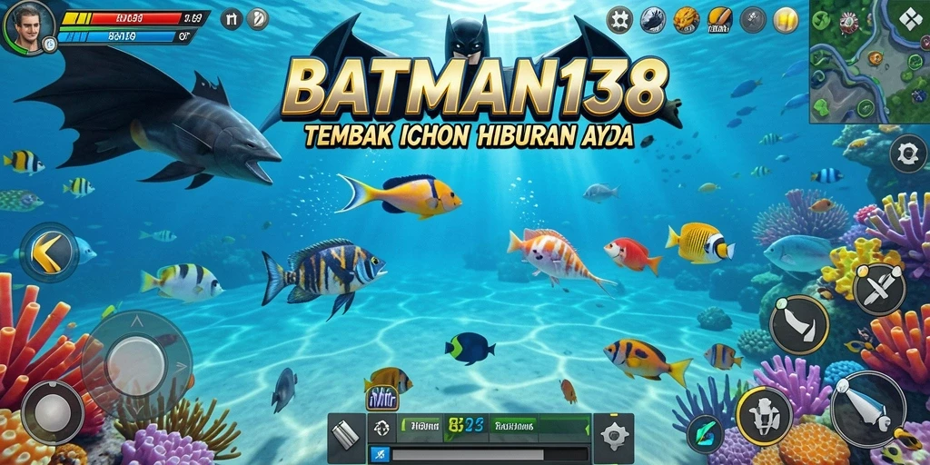 Gameplay seru Tembak Ikan di BATMAN138 yang penuh warna.