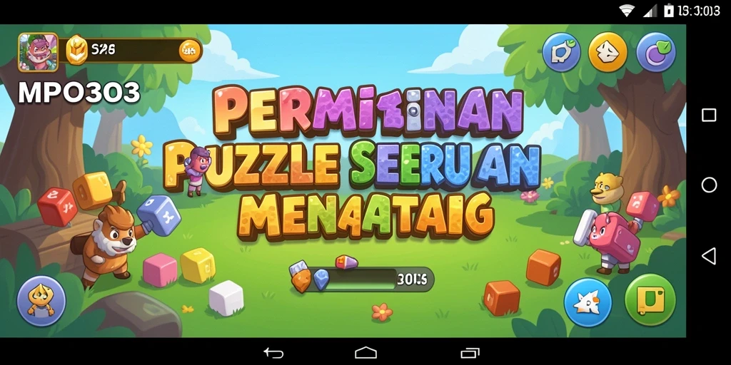 Gameplay MPO303 yang menantang dan seru dalam teka-teki.