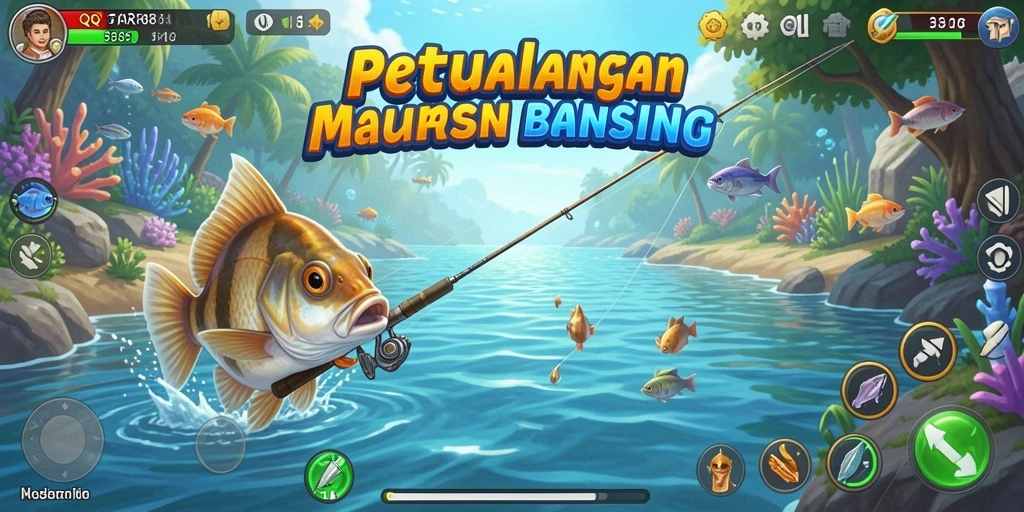 Tampilan menarik dari gameplay memancing di QQSTAR88.