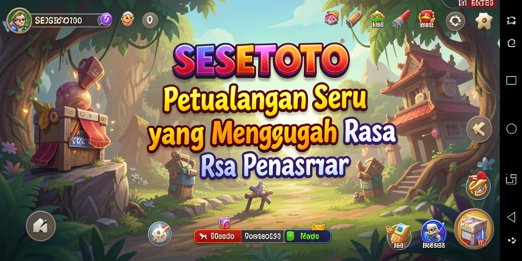 Screenshot gameplay SESETOTO yang menunjukkan petualangan seru.