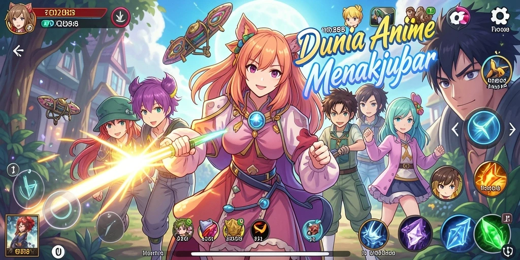 Gameplay TO288 menampilkan aksi seru dan karakter Anime yang dinamis.