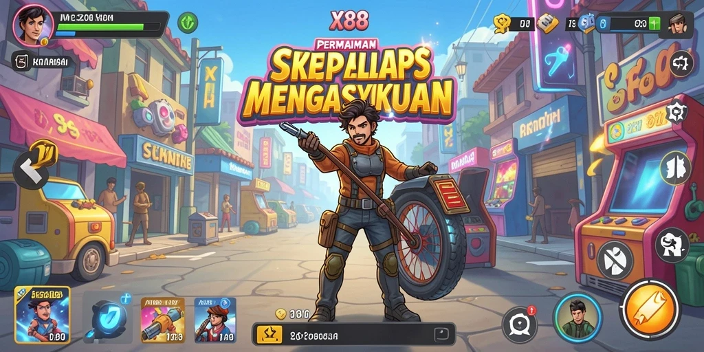 Tampilan gameplay X88 yang seru dan menghibur.