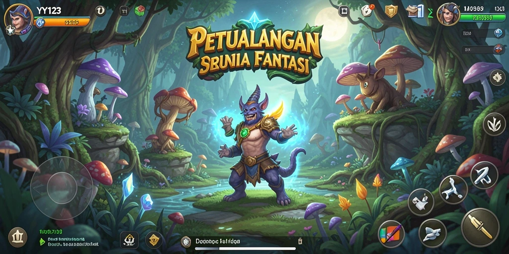Tampilan gameplay seru di dunia petualangan YY123.